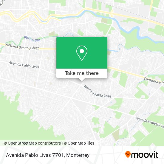 Avenida Pablo Livas 7701 map
