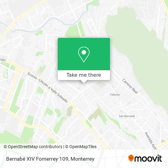 How to get to Bernabé XIV Fomerrey 109 in Monterrey by Bus or Metrorrey?