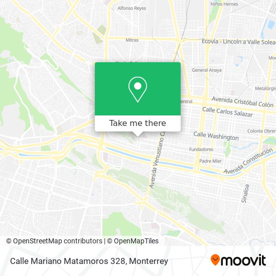 Calle Mariano Matamoros 328 map