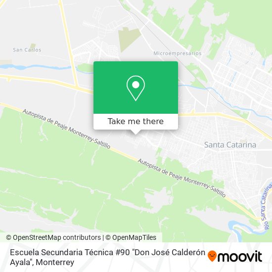 Escuela Secundaria Técnica #90 "Don José Calderón Ayala" map