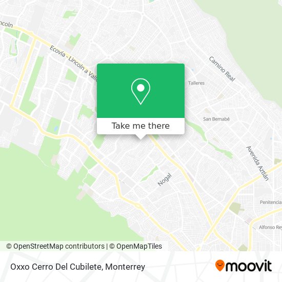 Mapa de Oxxo Cerro Del Cubilete