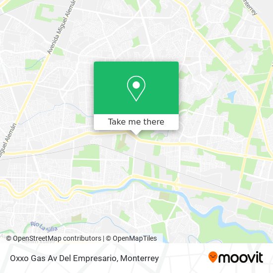 Oxxo Gas Av Del Empresario map