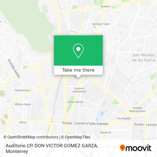 Auditorio CP. DON VICTOR GOMEZ GARZA map