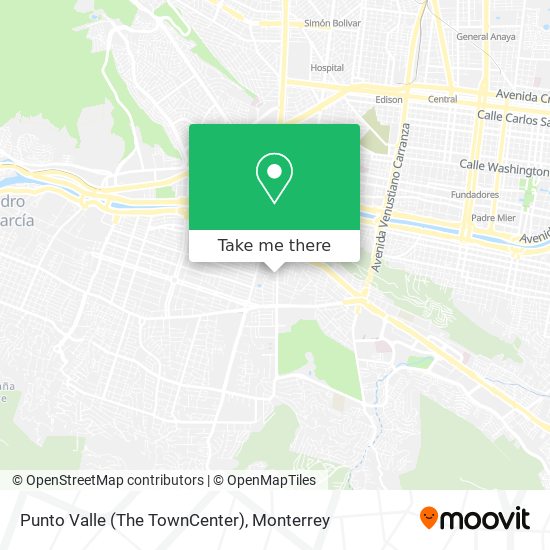 Punto Valle (The TownCenter) map