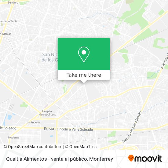 Qualtia Alimentos - venta al público map