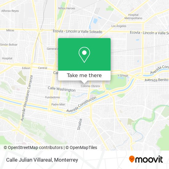 Calle Julian Villareal map