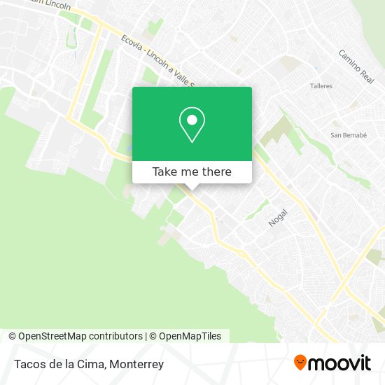 Tacos de la Cima map