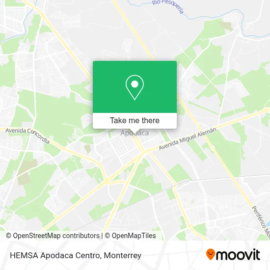 HEMSA Apodaca Centro map