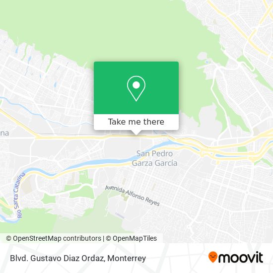Blvd. Gustavo Diaz Ordaz map