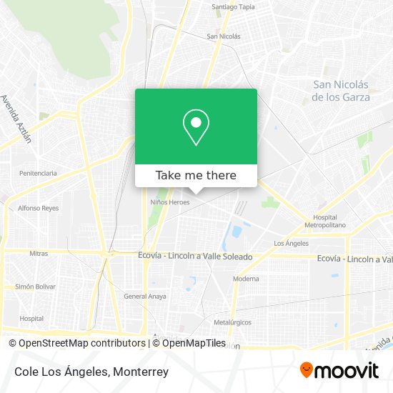 Cole Los Ángeles map