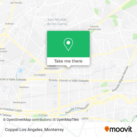 Coppel Los Angeles map