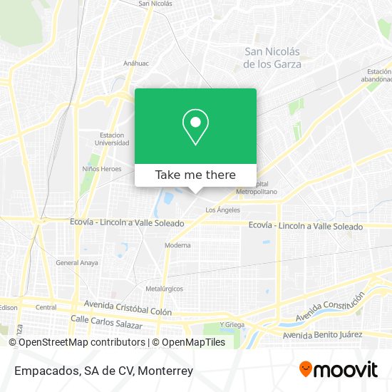 Empacados, SA de CV map