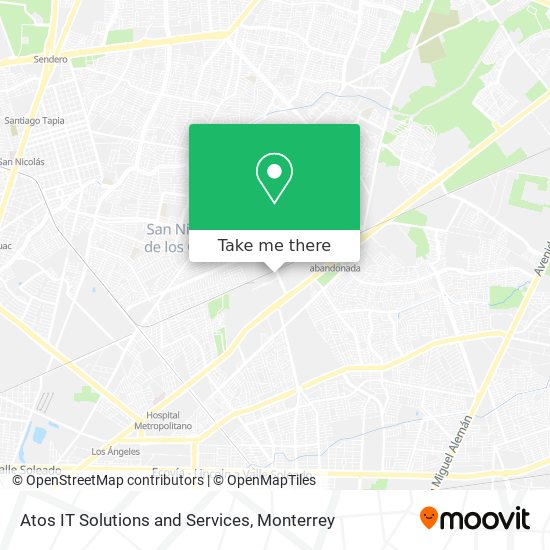 Mapa de Atos IT Solutions and Services