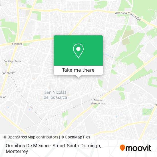 Mapa de Omnibus De México - Smart Santo Domingo