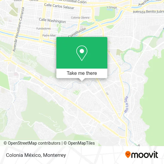 Colonia México map