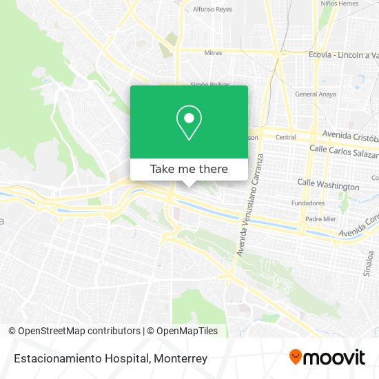 Estacionamiento Hospital map
