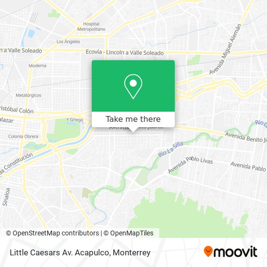 Mapa de Little Caesars Av. Acapulco