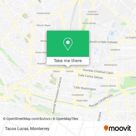 Mapa de Tacos Lucas