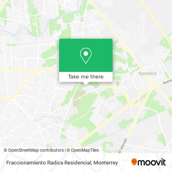 Mapa de Fraccionamiento Radica Residencial