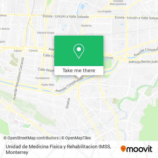 Unidad de Medicina Fisica y Rehabilitacion IMSS map