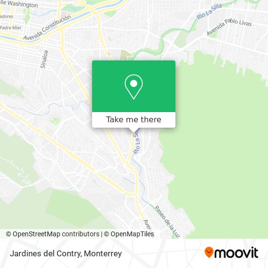 Mapa de Jardines del Contry