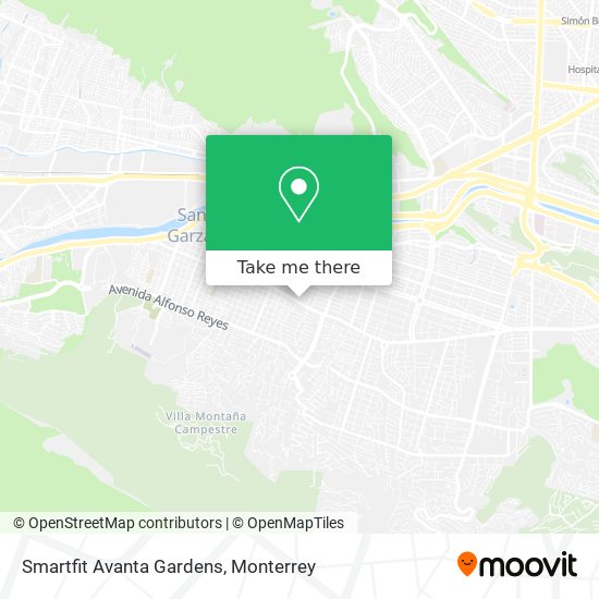 Smartfit Avanta Gardens map