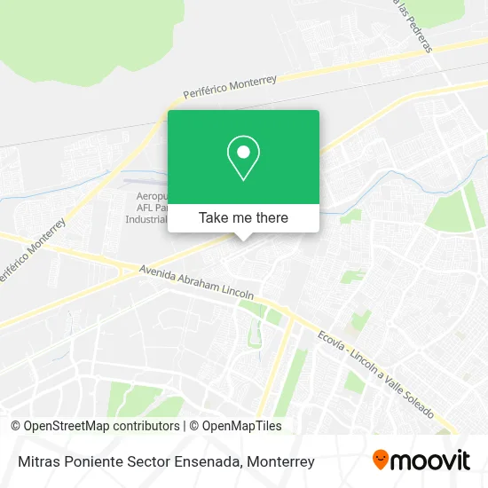 Mitras Poniente Sector Ensenada map