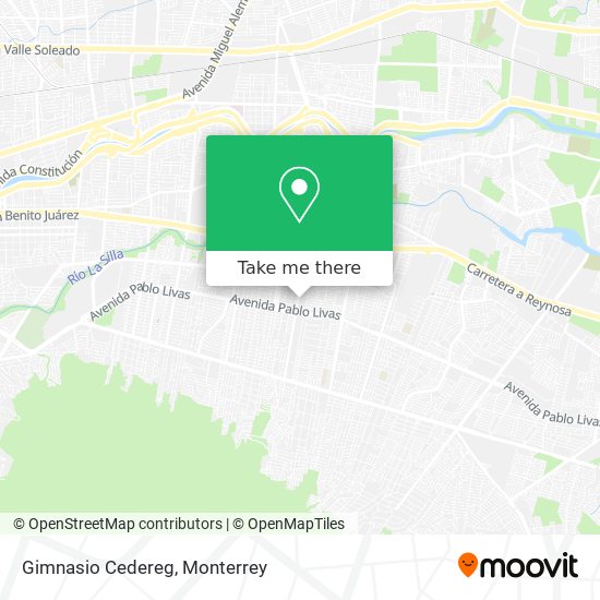 Gimnasio Cedereg map