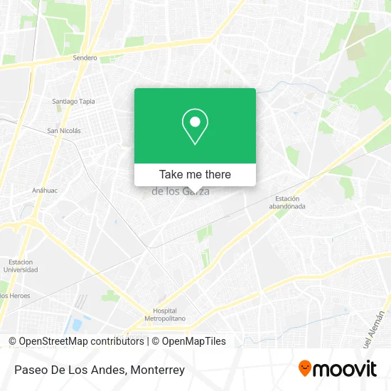 Mapa de Paseo De Los Andes