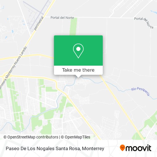 Paseo De Los Nogales Santa Rosa map