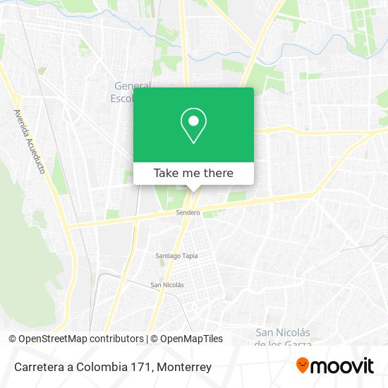 Carretera a Colombia 171 map