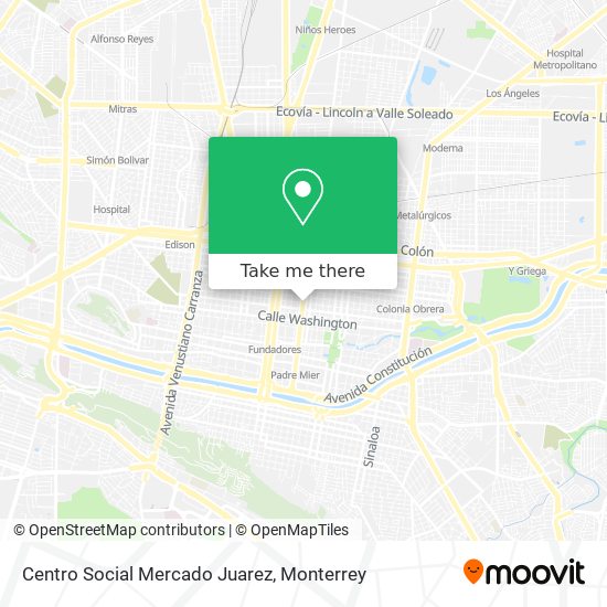 Centro Social Mercado Juarez map