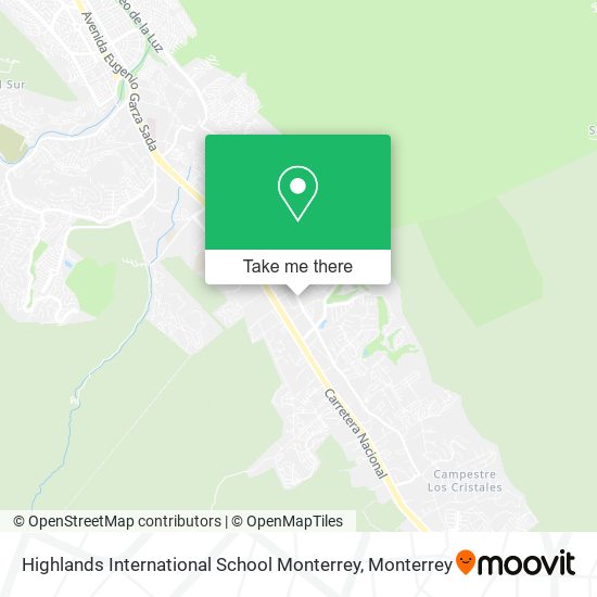 Highlands International School Monterrey map