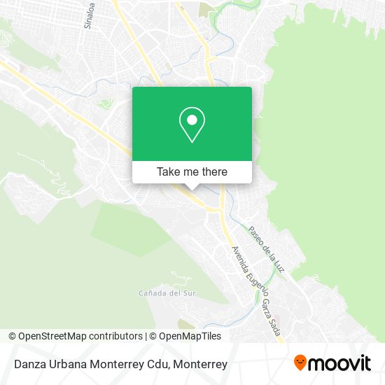 Danza Urbana Monterrey Cdu map