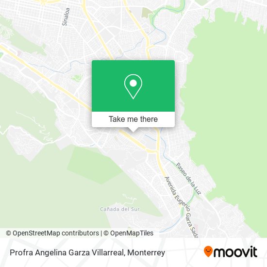 Profra Angelina Garza Villarreal map