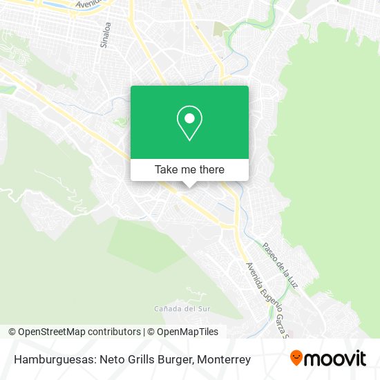 Hamburguesas: Neto Grills Burger map