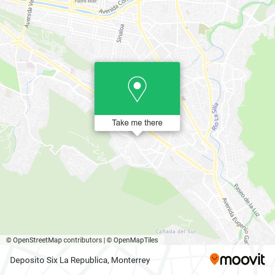 Deposito Six La Republica map