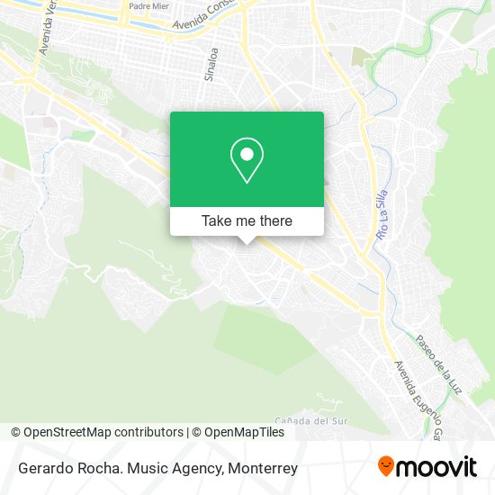 Mapa de Gerardo Rocha. Music Agency