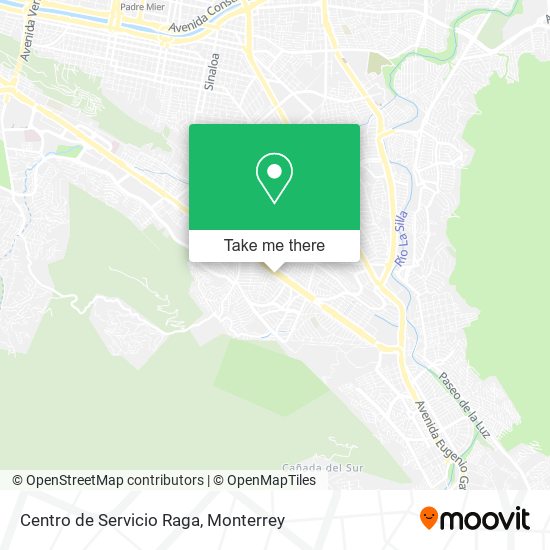 Centro de Servicio Raga map