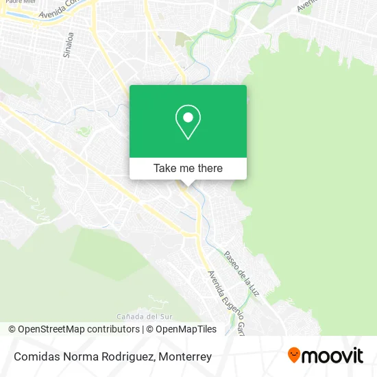 Comidas Norma Rodriguez map