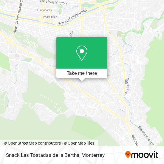 Mapa de Snack Las Tostadas de la Bertha