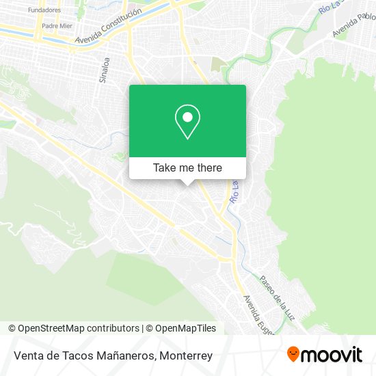 Venta de Tacos Mañaneros map