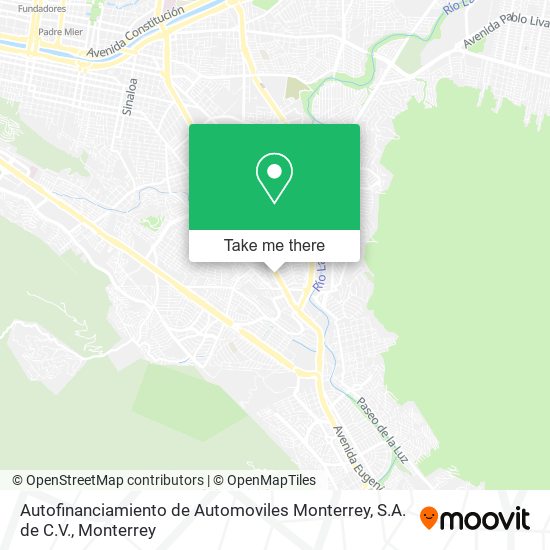 Autofinanciamiento de Automoviles Monterrey, S.A. de C.V. map
