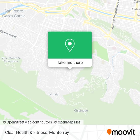 Clear Health & Fitness map