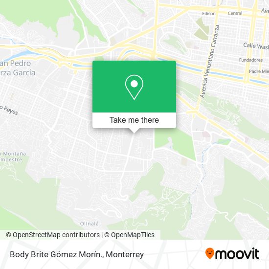 Body Brite Gómez Morín. map