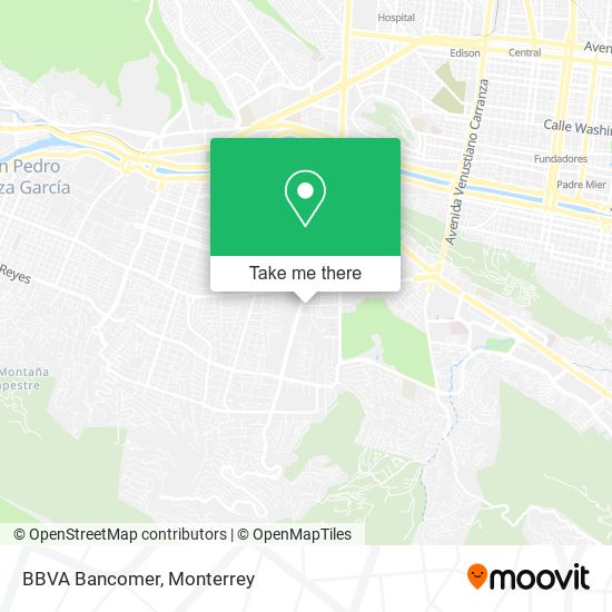 Mapa de BBVA Bancomer