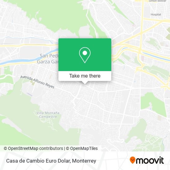 Casa de Cambio Euro Dolar map