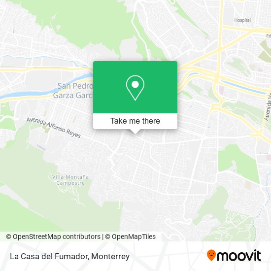 Mapa de La Casa del Fumador