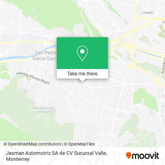 Jasman Automotriz SA de CV Sucursal Valle map