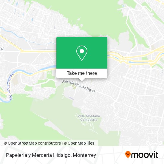 Mapa de Papeleria y Merceria Hidalgo